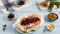 Papillotes de cabillaud aux airelles