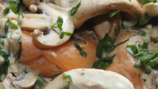 Champignons au saumon