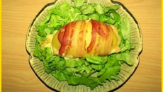 Pommes de terre lardées à la raclette