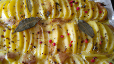 Gratin patate douce / poivron au cumin