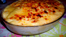 Gratin de gnocchi sauce Alfredo