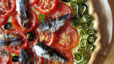 Tarte estivale aux sardines