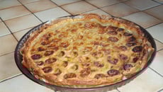 Tarte rhubarbe banane