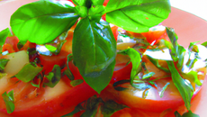 Salade tomate basilic