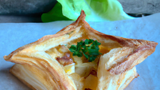 Tarte chèvre en feuille de brick