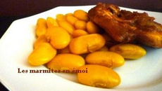 Haricots soissons : Tamarinade de poulet et sa soissonee