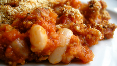 Gratin de haricots Borlotti à l'italienne