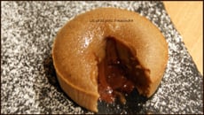 Mi-cuit à la crème de marrons cœur chocolat noir