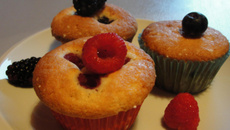 Muffins fruits rouges