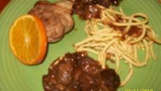 Paupiette de veau sucré salé