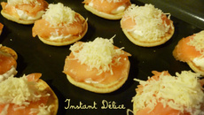 Blinis saumon gruyère