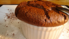 Soufflé gourmand au chocolat