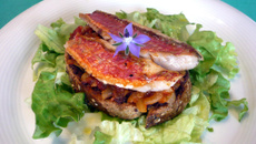 Filets de rouget à la méridionale façon tartine