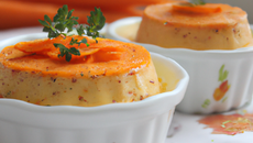 Petits flans de carottes au fromage