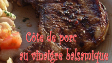 Côte de porc au vinaigre balsamique et aux épices