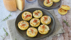 Mini-pizza de semoule au fromage          Pur Brebis Pyrénées