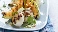 Melon de Guadeloupe IGP et Saint-Jacques grillés, sauce thaï