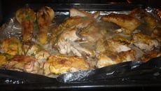 Poulet roti à la moutarde