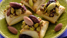 Pannés de chèvres aux amandes et aux pistaches