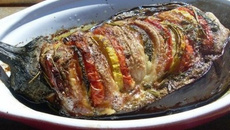 Aubergine farcie 'Marché de Provence'