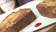 Pain perdu aromatisé au rhum brun