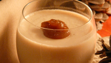 Panna Cotta à la crème de marron et au whisky