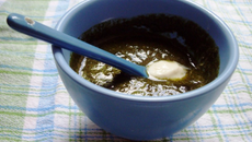 Velouté de blettes au basilic