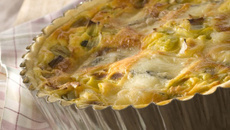 Quiche de poireau au morbier