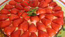 Tarte croustillante aux fraises