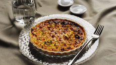 Tourte aux poireaux et à la moutarde