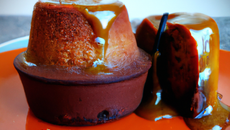 Fondant au chocolat et son cœur coulant au caramel saveur spéculoos