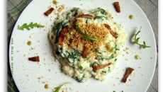 Risotto roquette brocciu et chapelure