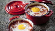 Œufs cocotte Tomacouli et jambon