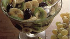 Salade de bananes et de kiwis