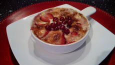 Gratin de fraises reglissé