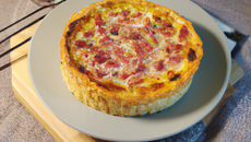 Quiche aux allumettes de jambon