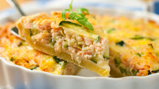 Quiche au saumon et St Môret