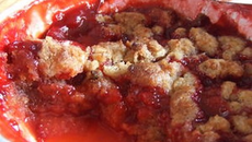 Crumble de fraises au pain d'épices