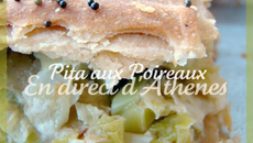 Pita aux poireaux et pruneaux