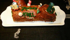 Bûche de Noël sans beurre classique