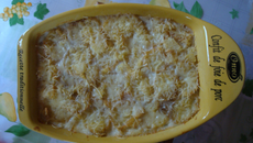 Gratin de pommes de terre au chèvre