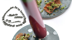 Gaspacho de betteraves à l'orange sanguine et à la roquette