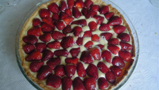 Tarte aux fraises et à la faisselle