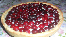 Tarte aux cerises legére