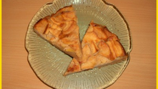 Clafoutis aux pommes et vergeoise