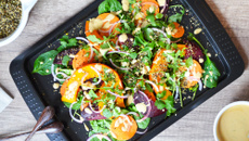 Salade de légumes d'automne au dukkah