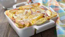 Clafoutis pêche amande