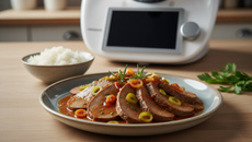 Langue de bœuf sauce piquante au thermomix