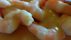 Crevettes à la moutarde