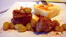 Filet mignon aux raisins